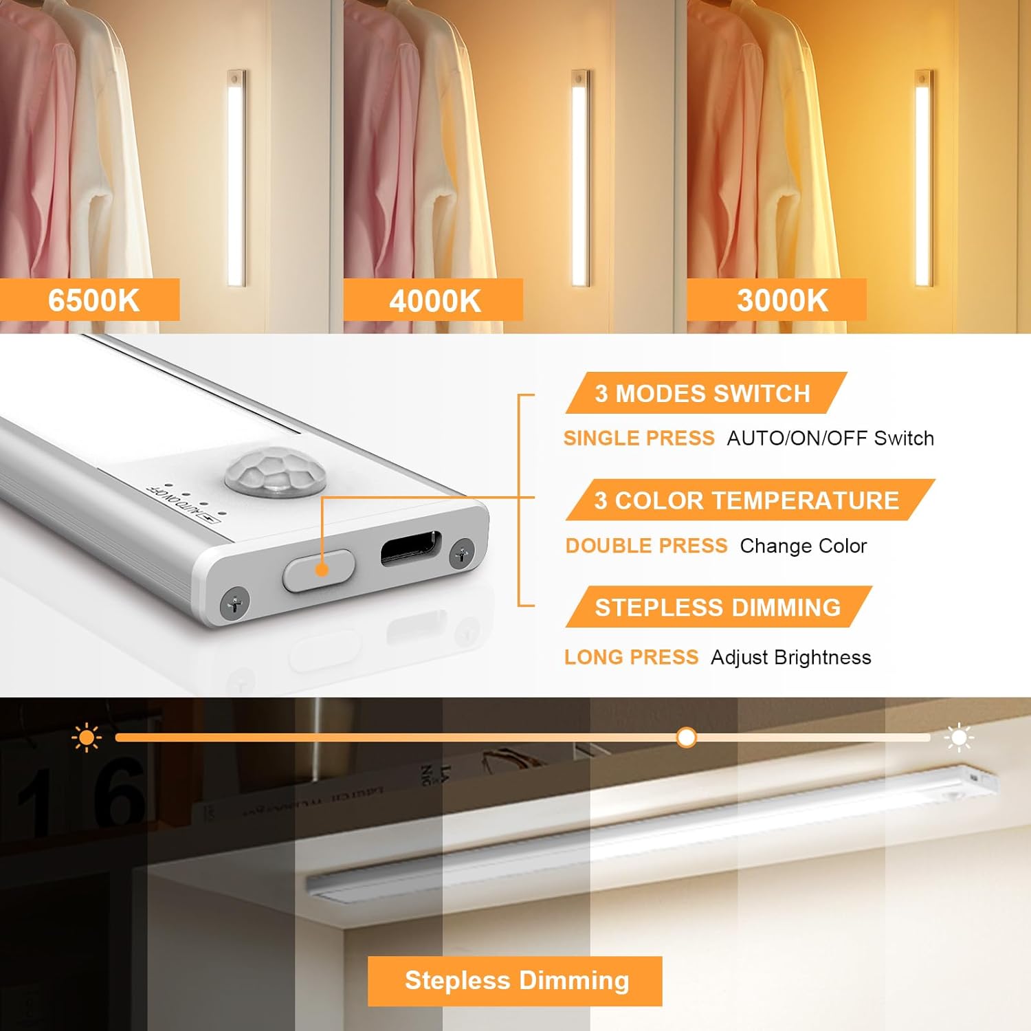 LED Magnetic Motion Sensor Light