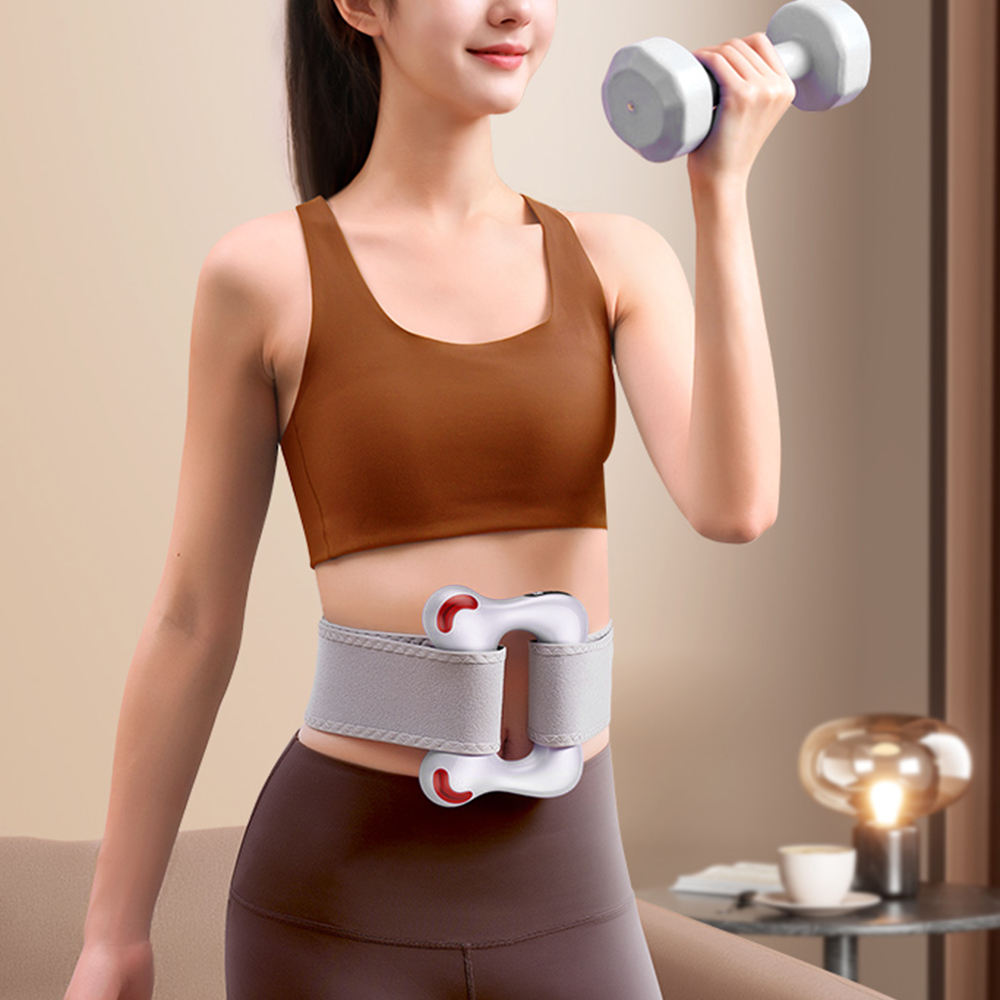 Vibrating Fascia Ring Massage Gun with Hear Pain Relief