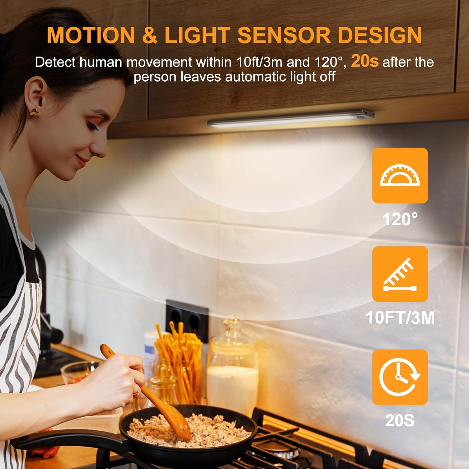LED Magnetic Motion Sensor Light